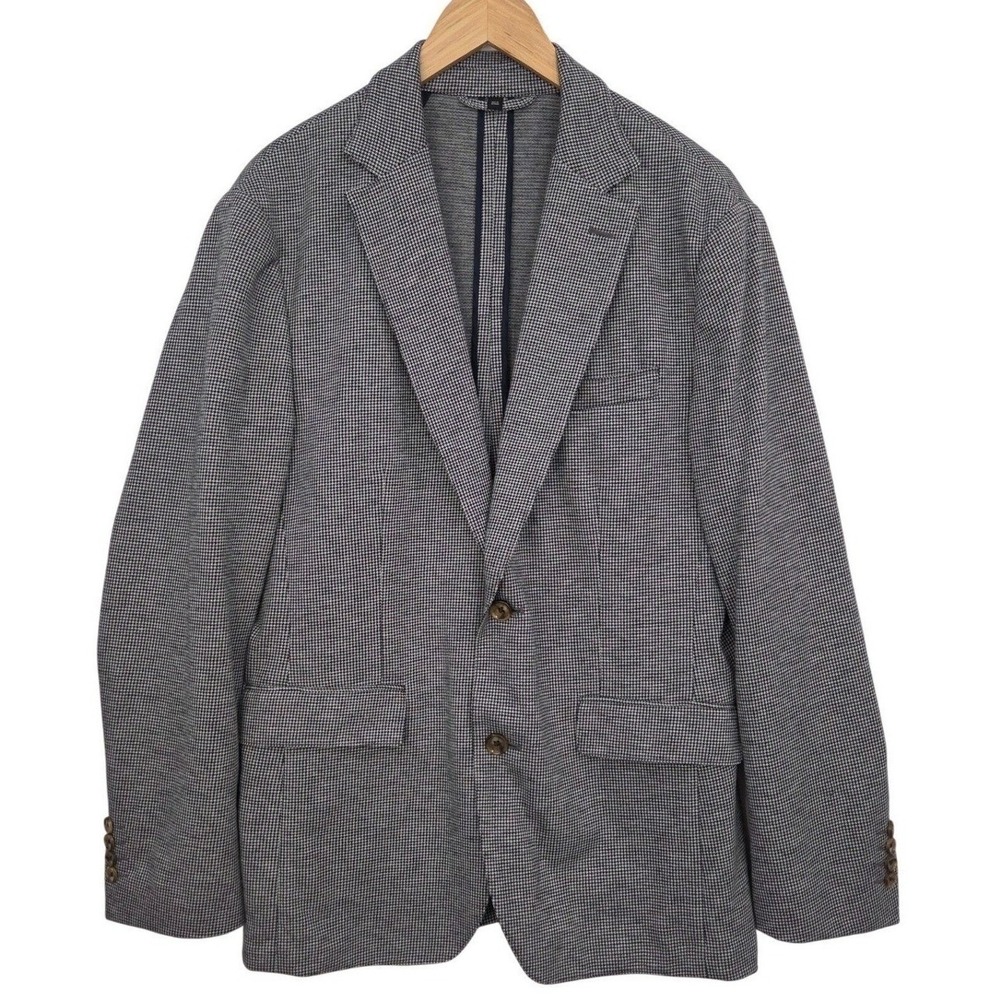 Bonobos Athletic Fit Sport Coat Blazer 38R Checked Navy Lightweight preppy‎